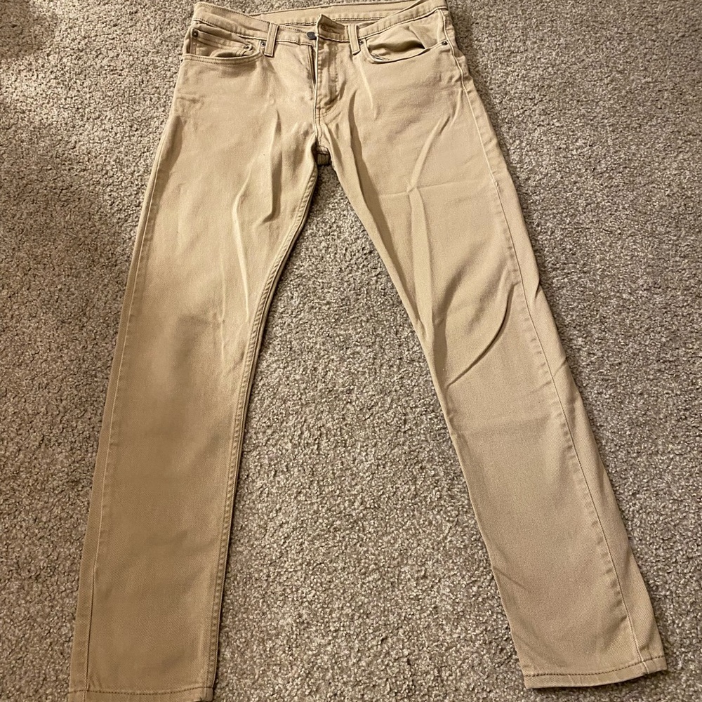 Levi’s 512 34x34 tan jeans - slim fit